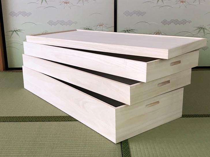 桐たんす 着物収納の定番 桐箱3段 KR-9M：B580-005_イメージ2