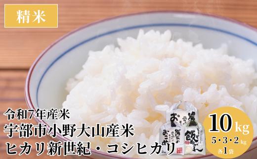 令和7年産 宇部市小野『大山産米』　精米10kg