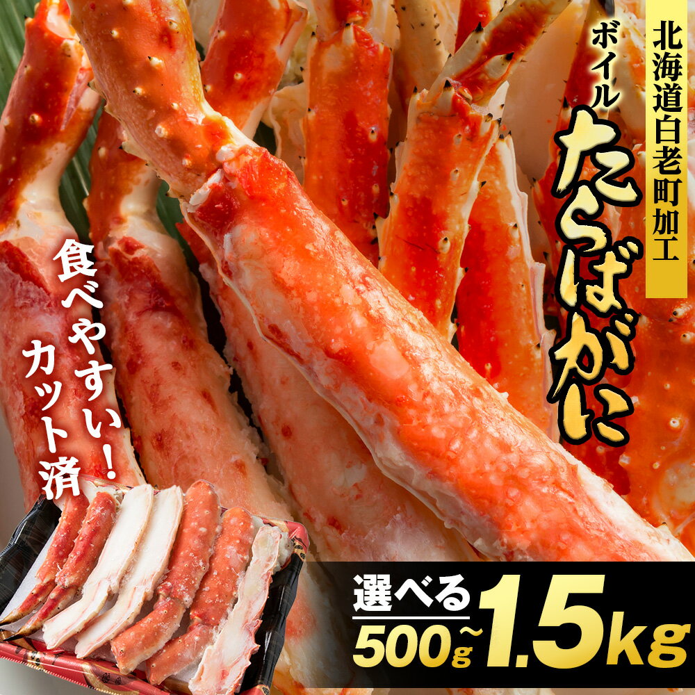 【ふるさと納税】【12月発送先行予約】【楽天限定】タラバ 蟹 カット済み 選べる500g～1.5kg 1パック500g・1kg ＜斎藤水産＞ AM075たらば がに タラバガニ たらば蟹 タラバかに 蟹 ボイル カニ かに 北海道 年末 12月 予約 先行