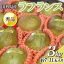 【ふるさと納税】≪令和6年度 先行予約≫ 山形県産 秀品 ラフランス 3kg なし ナシ 梨 デザート フルーツ 果物 くだもの 果実 食品 山形県 FSY-0454