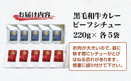 モリタ屋オリジナル和牛カレー＆ビーフシチューセット 各5袋(計10袋)　大阪府高槻市/株式会社ミートモリタ屋[AOAI042]