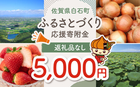 【返礼品なし】佐賀県白石町 ふるさとづくり応援寄附金（5，000円分）[IZY005]