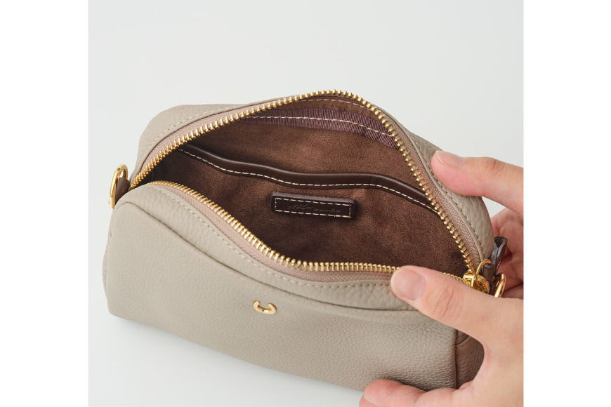 SOMES AT-70 ポシェット ライトベージュ [ソメスサドル 北海道 砂川市 12260899] ソメス メンズ レディース 革 本革 レザー 革製品 鞄 バッグ 革鞄 革カバン 革バッグ