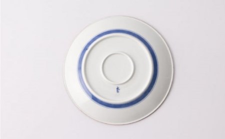 いげ皿 染ソフィア(青) 21cm 1点 NAZ502 やきもの 食器