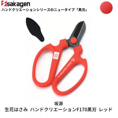 ふるさと納税 三条市 生花はさみ ハンドクリエーションF170黒刃 レッド 花ハサミ [坂源] 【011S125】