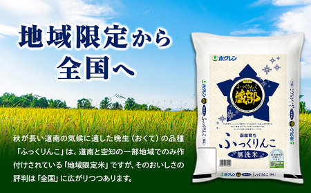 新米予約 【定期便6回】 無洗米 ふっくりんこ 2kg 【JA新はこだて】 知内町 ふるさと納税 玄米 こめ 北海道産お米 北海道米 美味しいお米 北海道産米 ブランド米