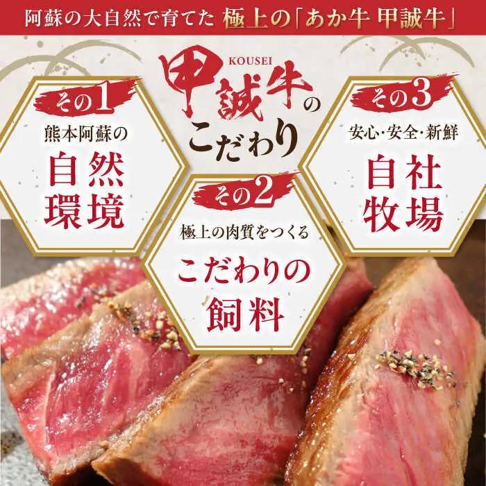 【全6回定期便】あか牛ロースステーキ 約200g×3枚 ロースステーキ 冷凍[AYCQ041]
