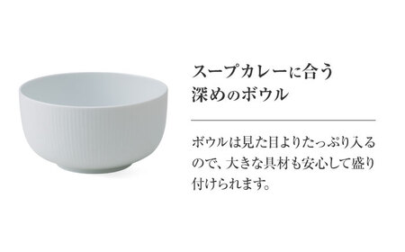 【美濃焼】 miyama.のカレーのうつわ スープのカレー皿 2点セット 白磁 プレート [AZCM059] プレート