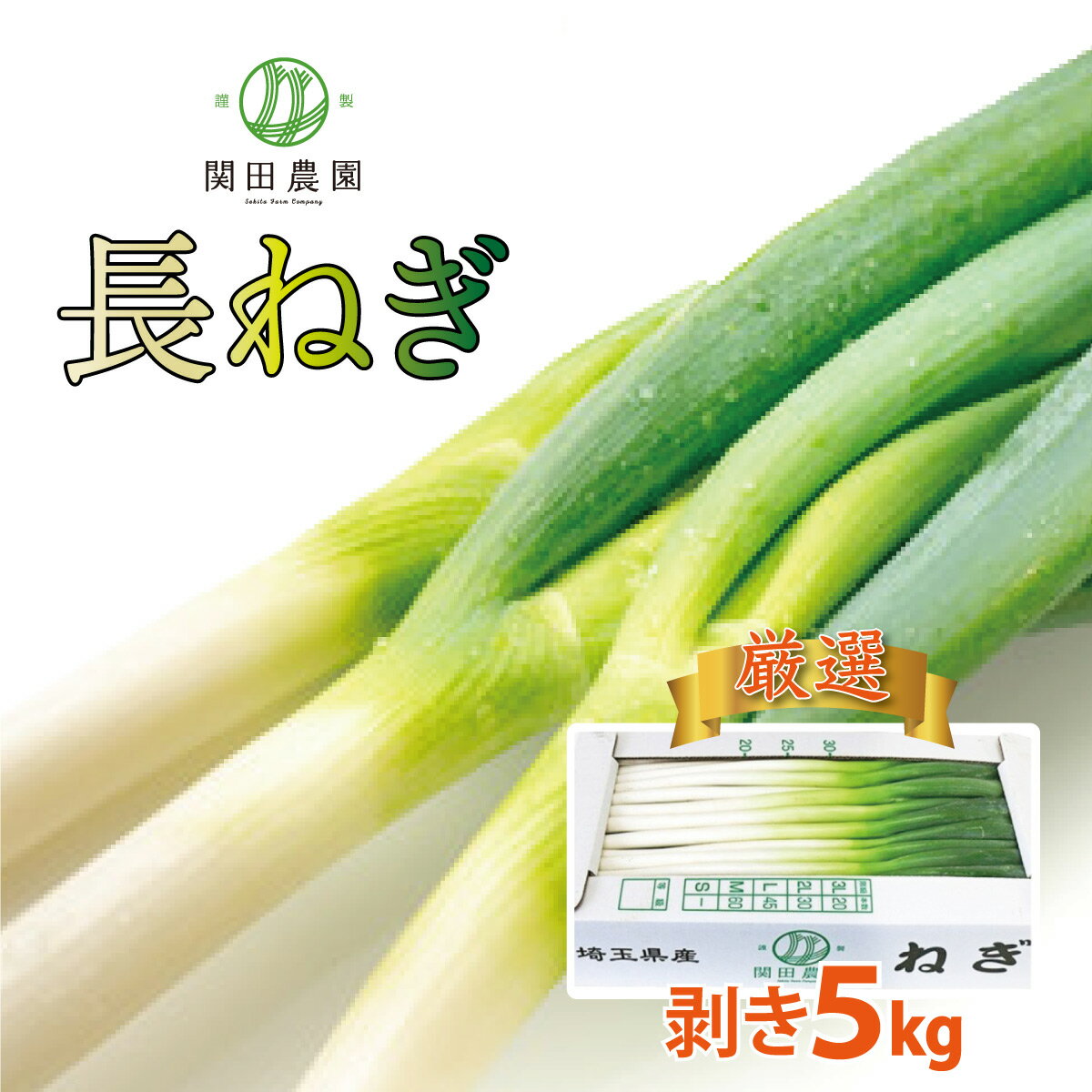 【ふるさと納税】関田農園の「厳選　長ねぎ（剥き）」箱5kg　【11246-0113】