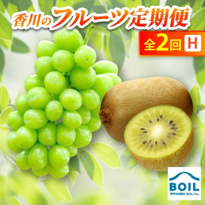 
                  ＜発送月固定定期便＞香川のフルーツ(2H)全2回【4083505】
                