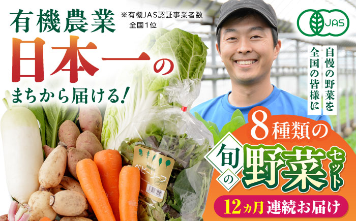 【全12回定期便】オーガニック 野菜 セット 8種 熊本県産有機野菜 山都町産有機野菜 産地直送 高原野菜 新鮮有機野菜 採れたて有機野菜 旬 有機野菜セット 有機野菜食べ比べ 九州産有機野菜 有機野菜 オーガニック【株式会社 肥後やまと】 [YAF030]