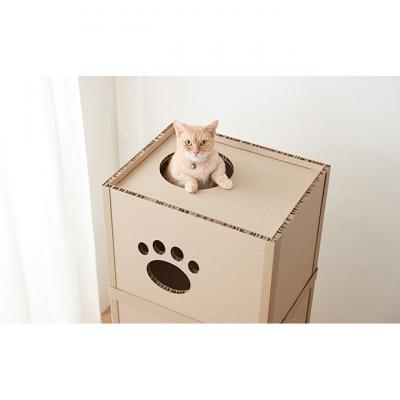 ふるさと納税 大河原町 キャットタワー 低め 段ボール ねこねこタワー アイリスオーヤマ[53752399] |  | 02