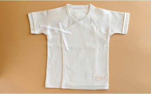 
EE09:原料は100％日本国内（倉敷市）で完全無農薬により栽培された綿花を使用　新生児用　産着
