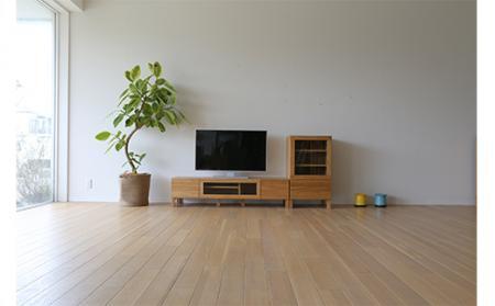 【開梱設置】高野木工 レッチェ142TVボードWO（透明ガラス）【10年保証】