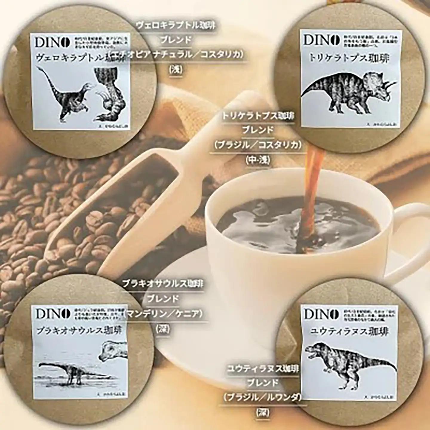 コーヒー豆 DINO珈琲 中細挽き 100g×4種 計400g コーヒー