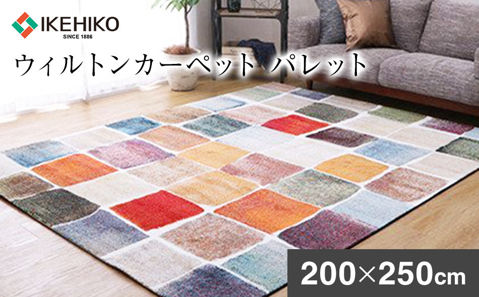 
            ウィルトンカーペット パレット 200×250ｃｍ ラグ イケヒコ・コーポレーション AA439
          