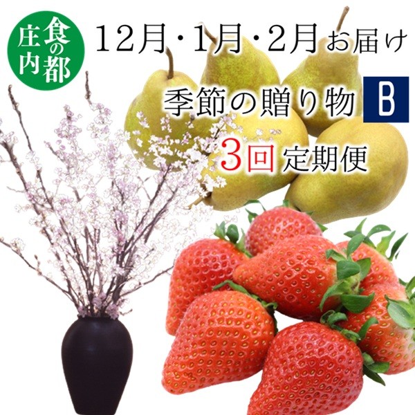 
            食の都庄内　《12・1・2月お届け-B》季節の贈り物-3ヶ月定期便
          