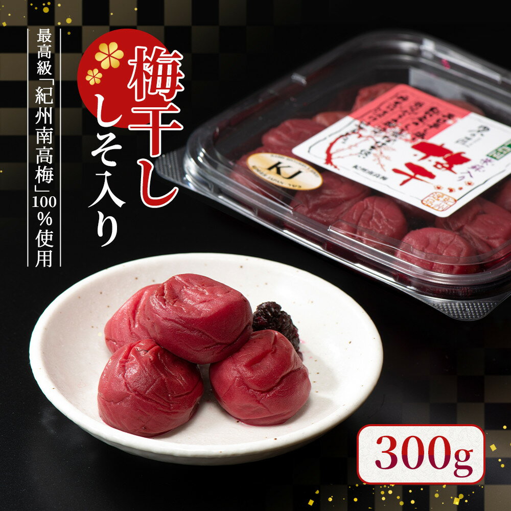 【ふるさと納税】梅干し 300g（しそ入り）紀州南高梅100% | 梅干し 梅干 食品 加工食品 人気 おすすめ 送料無料