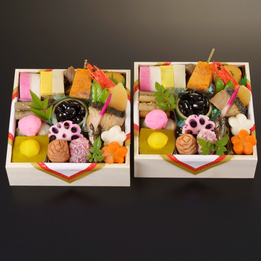 ＜京料理濱登久＞おせち個食二段(冷蔵/2人前)【12月31日お届け】
