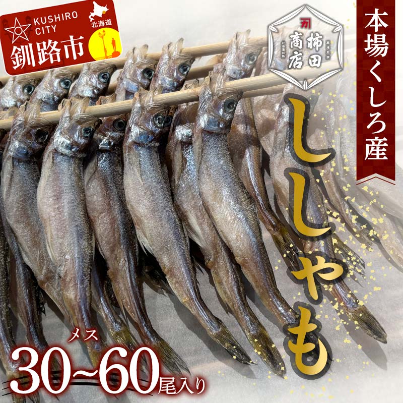 【ふるさと納税】＼容量が選べる／ 本場くしろ産 ししゃもメス30～60尾入り！ 本ししゃも 魚 ししゃも 魚好きのメス プチプチたまごのメス 魚介 グルメ シシャモ 北海道産 国産 魚 魚介 海の幸 F5F-0136var