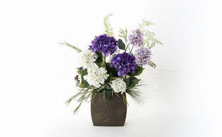 世界に一つだけのオーダーメイドフラワー あーとみゆき 枯れないお花（造花・アーティフィシャルフラワー）で作るフラワーアレンジメントをフルオーダーするチケット　82,500円分 花材 資材 送料込み
