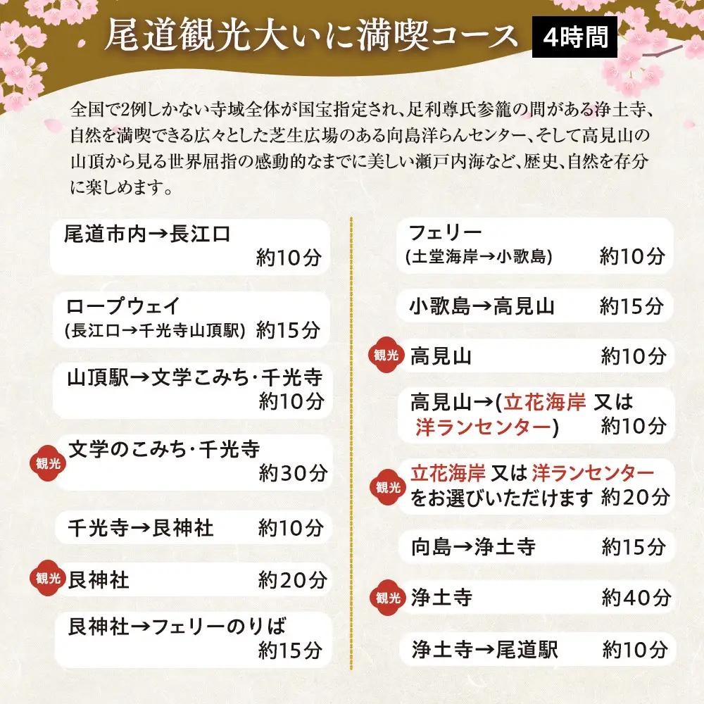 尾道観光大いに満喫コース4時間