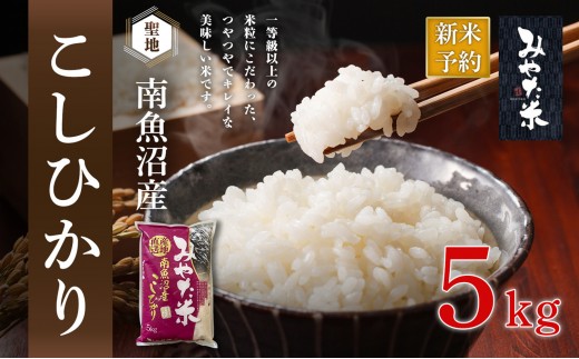 
                  【令和7年産】南魚沼産こしひかり　みやた米5kg
                