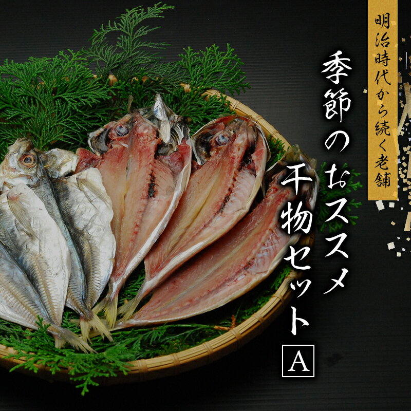 【ふるさと納税】 季節のおすすめ干物セットA 約10枚 三重県紀宝町産 ※季節によって内容が異なります / ひもの 干物 海鮮 海の幸 みりん干し 開き 丸干し 詰め合わせ イカ さんま カマス しらす いわし アジ 冷蔵