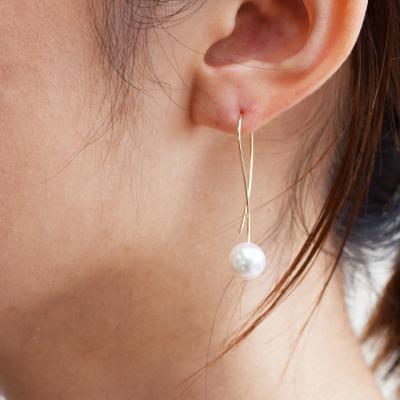 ふるさと納税 天草市 真珠 ピアス フック クロス 8mm - 8.5mm ホワイトピンク K18YG_S101-433 |  | 01