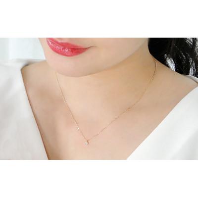 ふるさと納税 昭和町 【0.08ct】K10イエローゴールド　1粒ダイヤモンドネックレス |  | 03