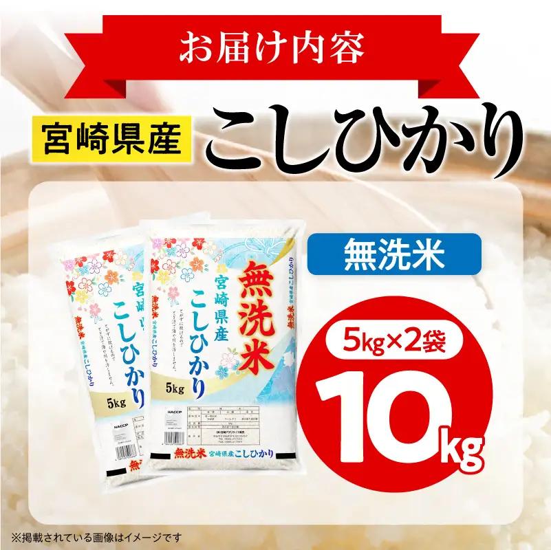 米 こしひかり 無洗米 合計10kg 米[令和8年産 宮崎県産 5kg×2袋 2～7営業日以内に発送予定]