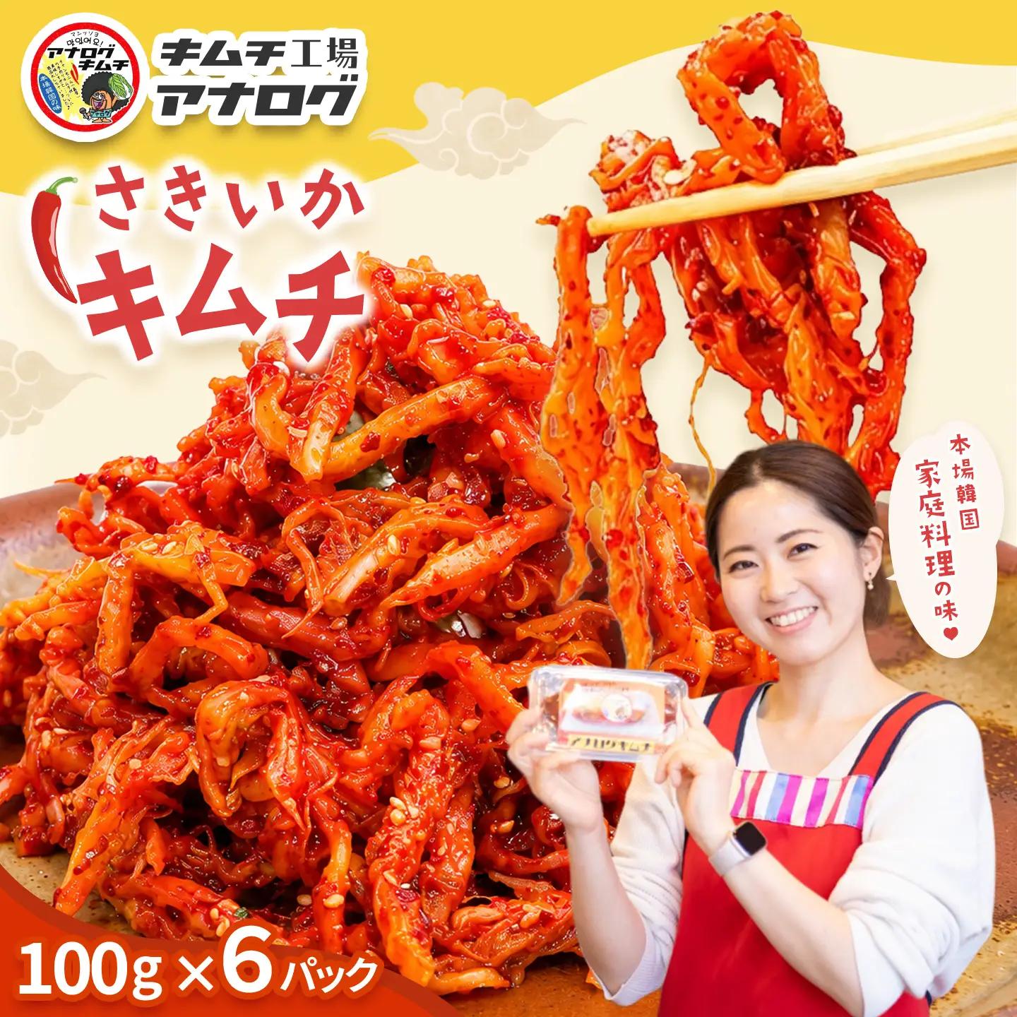 熟成秘伝のさきいかキムチ(100g×6パック)(H104231)