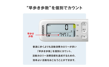 活動量計 オムロン HJA-331T1 ホワイト 活動量計
