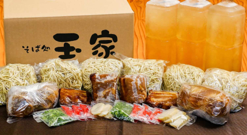 【そば処 玉家】人気商品食べ比べ 4食セット【定期便】毎月3回