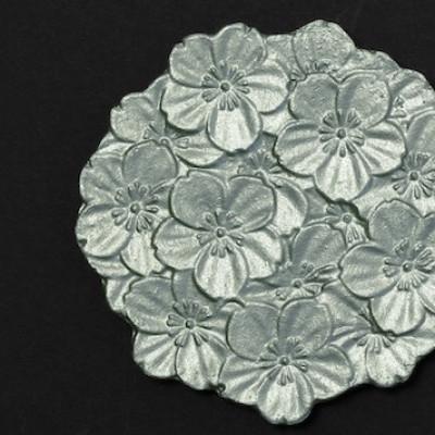 ふるさと納税 高岡市 【高岡銅器】フラワーコースター桜　シルバー |  | 01