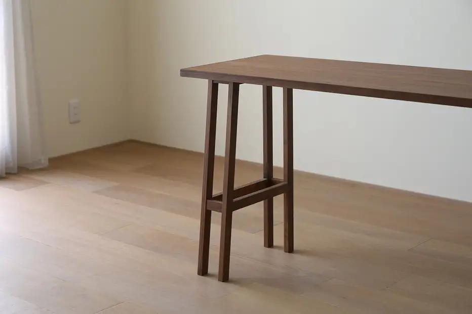 【開梱設置】高野木工 プレーンデスク SET11 ウォルナット（W180×D45cm）【10年保証】