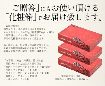 【10月発送】 カット済み生ずわい蟹 約1.8kg （約600g×3箱） 【お手軽 生食可 蟹 カニ かに ずわいかに ズワイガニ 冷凍】 [e70-c002_10]
