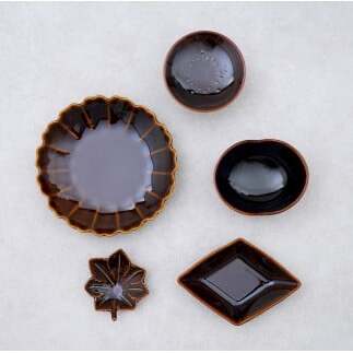 有田焼 鼈甲(べっこう）釉 五彩雅皿【 幸楽窯 / YUIKA Lab 】食器 器 うつわ 桜 梅 紅葉 皿 和食器 取り皿 副菜皿 かわいい小皿 食卓彩る器 豆皿 25000円 A25-596_イメ