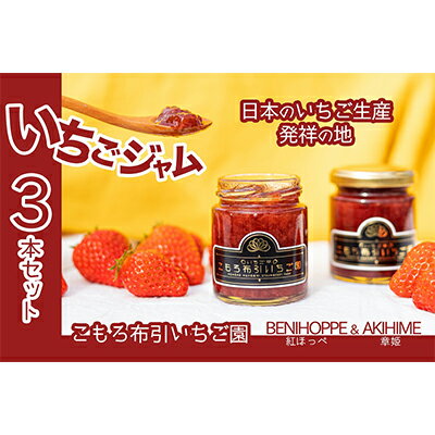 【ふるさと納税】ジャム いちご 3本 セット 無添加 イチゴ 苺 長野　 加工品 フルーツ 果物