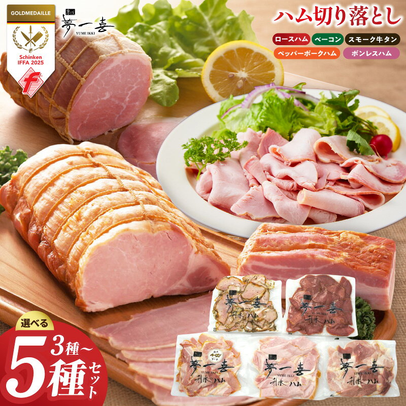 【ふるさと納税】ハム 切り落とし 選べる セット ロースハム ベーコン スモークタン ペッパーポークハム ボンレスハム 各200g 小分け 訳あり サイズ不揃い おかず おつまみ 詰合せ 食べ比べ 豚肉 牛タン 自然熟成 冷蔵 お取り寄せ お祝い 大阪府 泉佐野市 送料無料