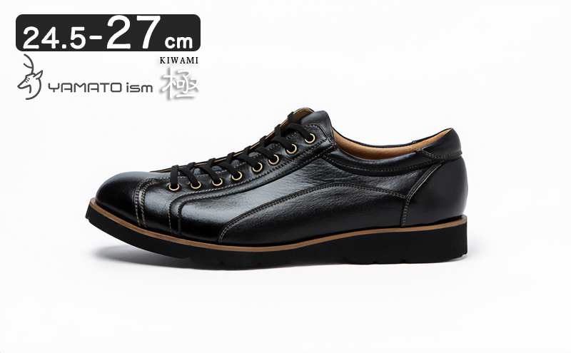 倭イズム ( ヤマトイズム ) 鹿革 シューズ 紳士靴 YA3300 （ ブラック ） 26.0cm
