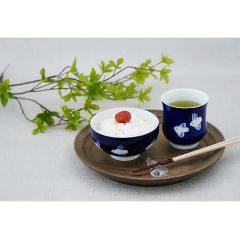 深川製磁 有田焼 ふくら雀 飯碗・湯呑セット A70-134_イメージ5