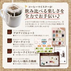 20種類の本格ドリップバッグ飲み比べセット【3セット】スペシャルティコーヒーが楽しめる4種のガイド付【1613794】