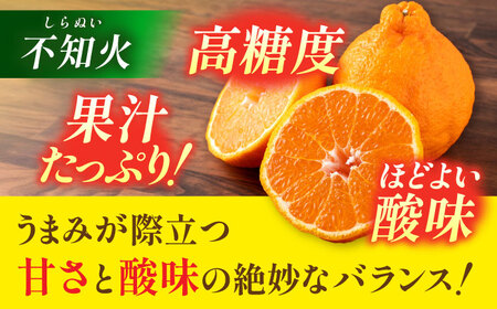 【2026年3月下旬から発送】【訳あり】 柑橘の王様 ハウス栽培 不知火 デコポン 約3kg（7～12玉） 【小春農園】[ZBN008]
