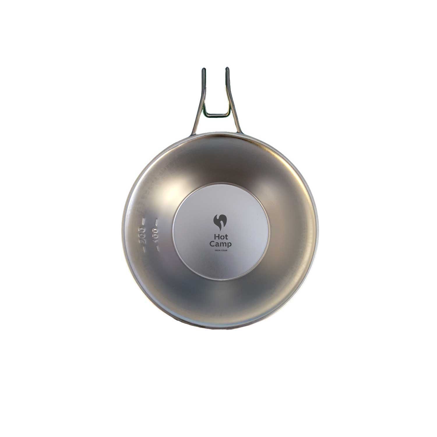 【ふるさと納税】 HotCampロゴ付き シェラカップ　ステンレス アウトドア キャンプ キャンプ用品 食器 調理器具 計量カップ BBQ バーベキュー ソロキャンプ 登山 クッカー アウトドア食器