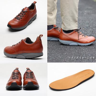 ふるさと納税 大和郡山市 ミッドフット 25.0cm BROWN(ブラウン) レザースニーカー 婦人靴 牛革 MF002JL |  | 01