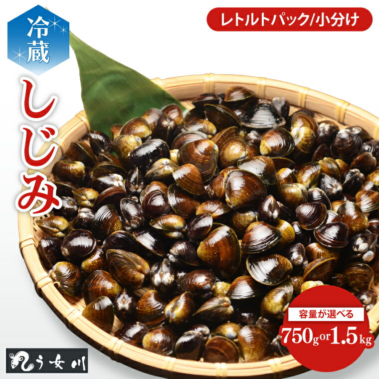 【ふるさと納税】【選べる】しじみ　小分け　レトルト　砂抜き済み　涸沼川　う女川
