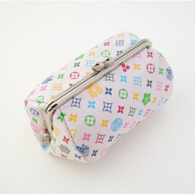 ふるさと納税 与謝野町 コロリンポーチ　モノグラム柄(白色) |  | 01