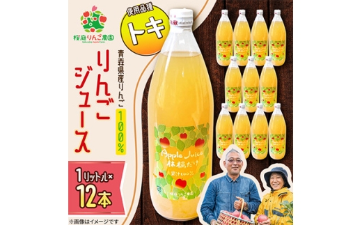 りんごジュース＜トキ＞1リットル×12本入り【1789820】
