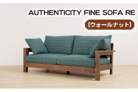 No.863-05 （ウォールナット）AUTHENTICITY FINE SOFA RE OL（オリーブ）